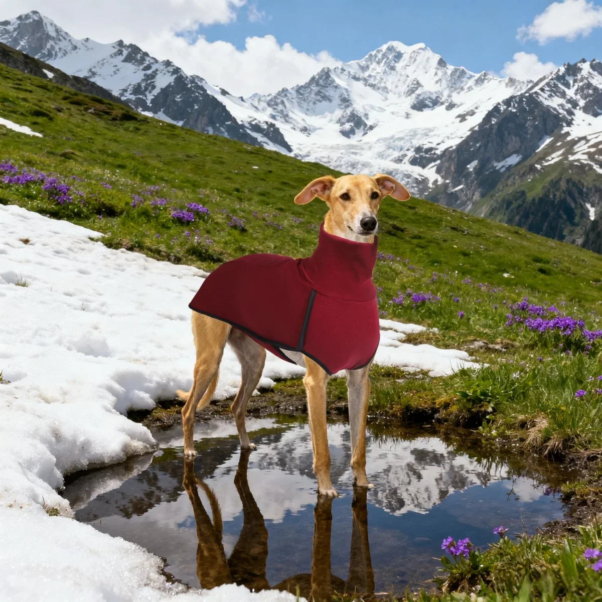 Turtleneck Fleece Dog Winter Coat