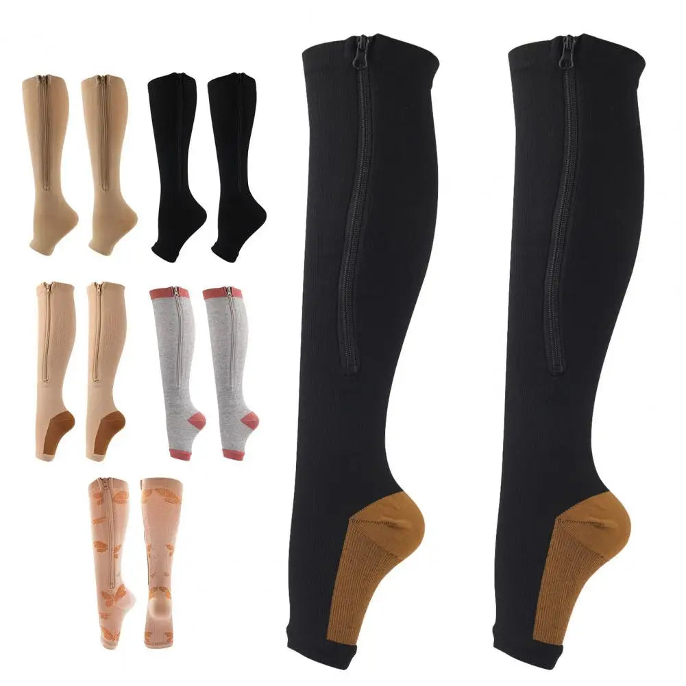 1 Pair zippier Compression Stockings