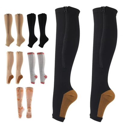 1 Pair zippier Compression Stockings