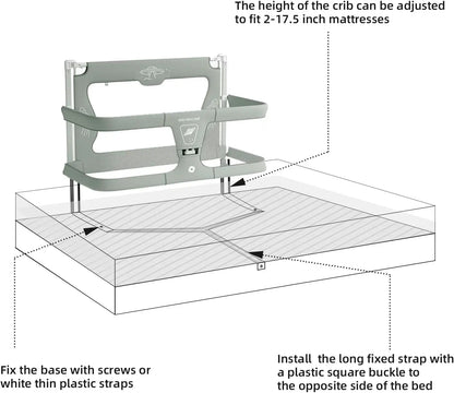 3 In 1 Baby Bed Guardrail Crib - MONLANE