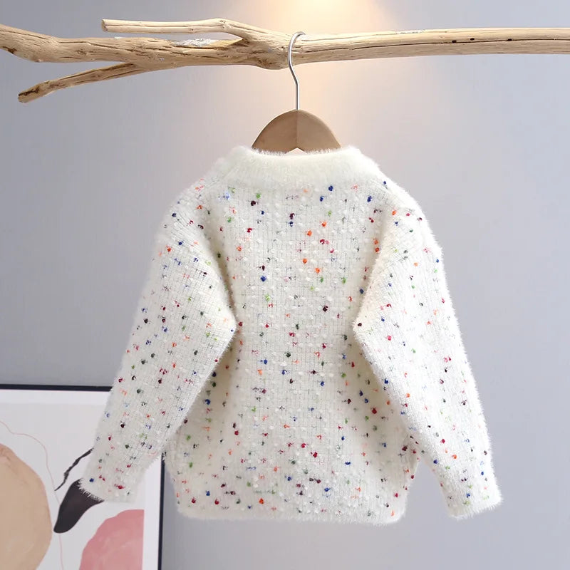 Girls Knitted Sweaters Coat