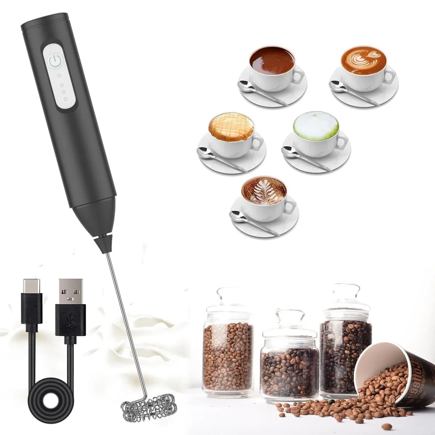 MINI USB Rechargeable Milk Frother