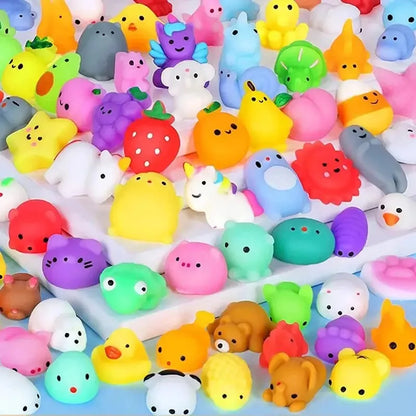 Squishy animal stress toys for kids, set of 20