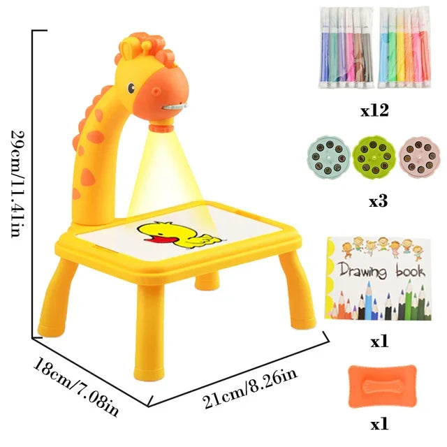 LED Projector Kids Painting Board
