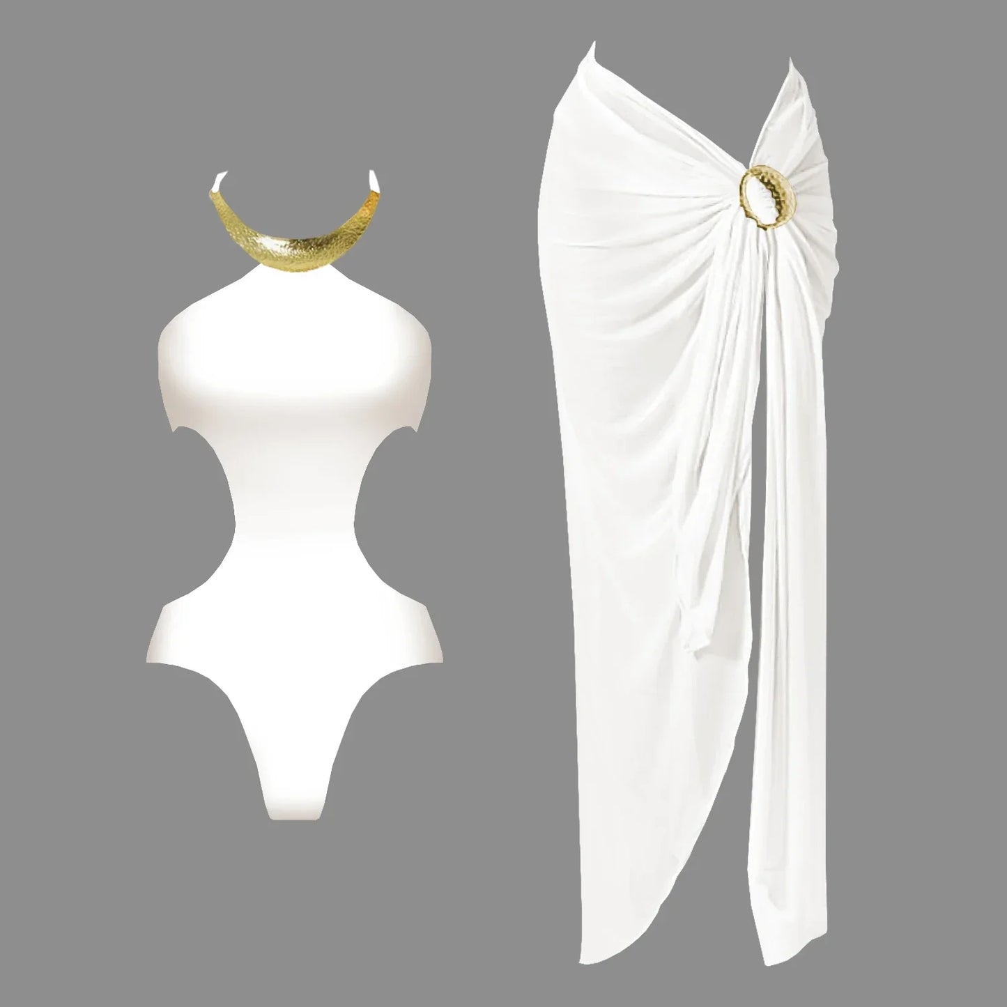 Sexy Cut Out Swimwear Set