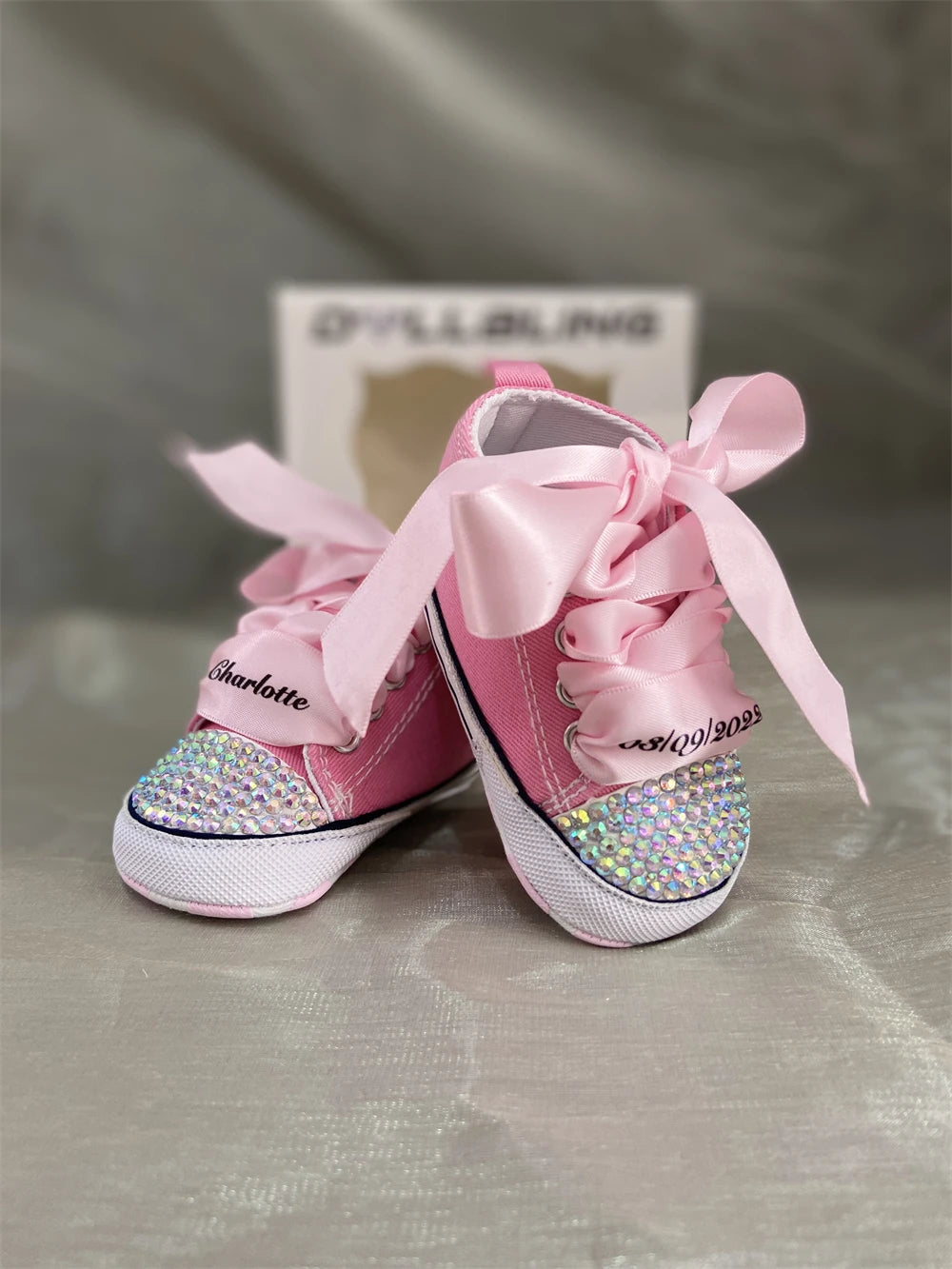 Diamond Baby Shoes Pacifier Set - MONLANE