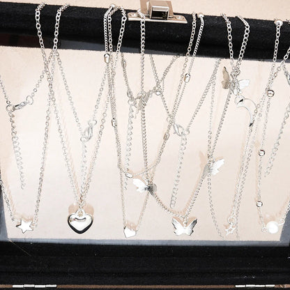 Silver-tone jewelry set, view 2
