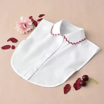 1Pc Solid Color Detachable Shirt