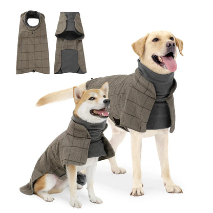 Waterproof Windproof Plaid Dog Jacket