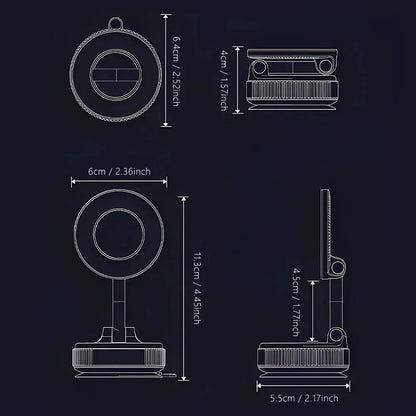 Magnetic Phone Holder Foldable 360° Rotation
