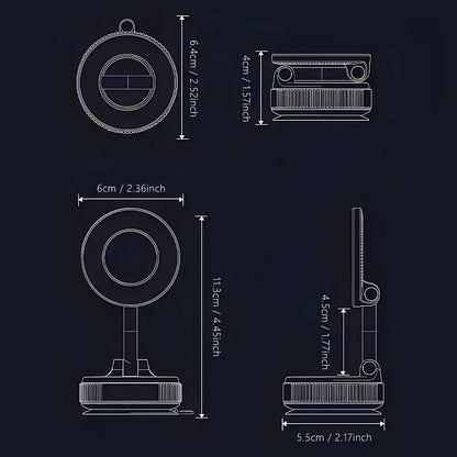Magnetic Phone Holder Foldable 360° Rotation