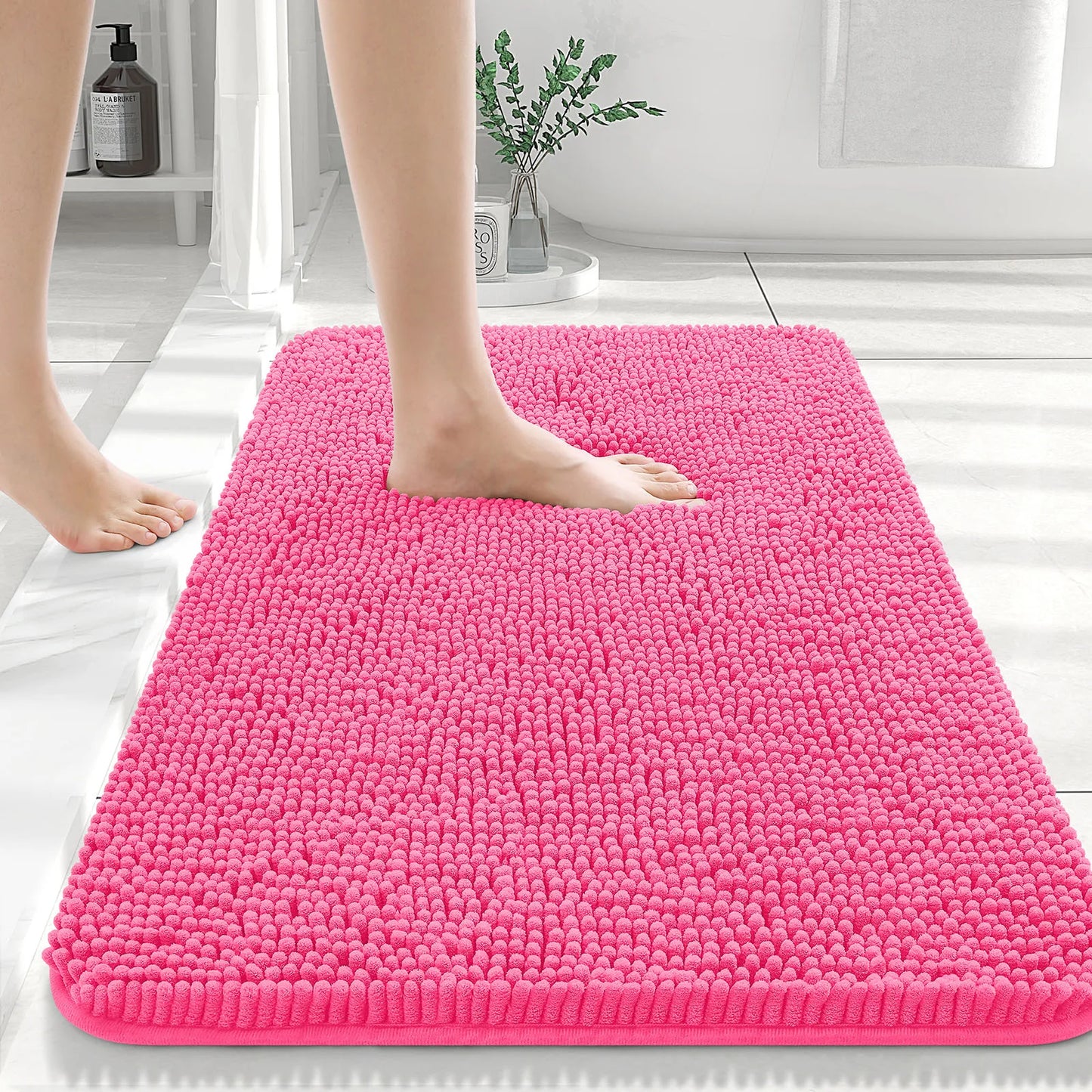 Extra Soft Thick Absorbent Shaggy Bath Mats