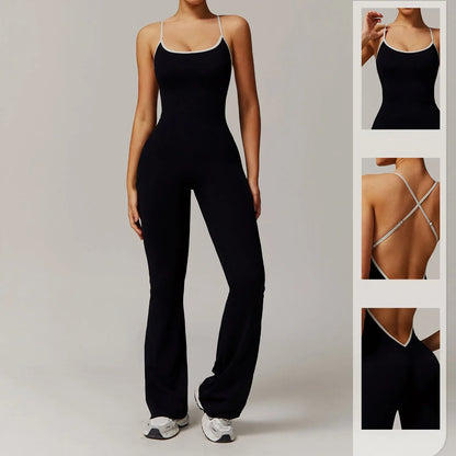 Cross Back Yoga Jumpsuit