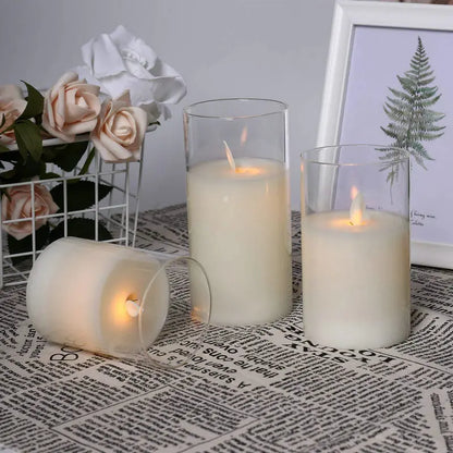 LED Flameless Glass Candle set