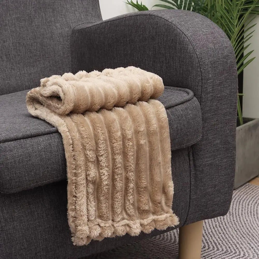 Coral fleece blanket, view 9