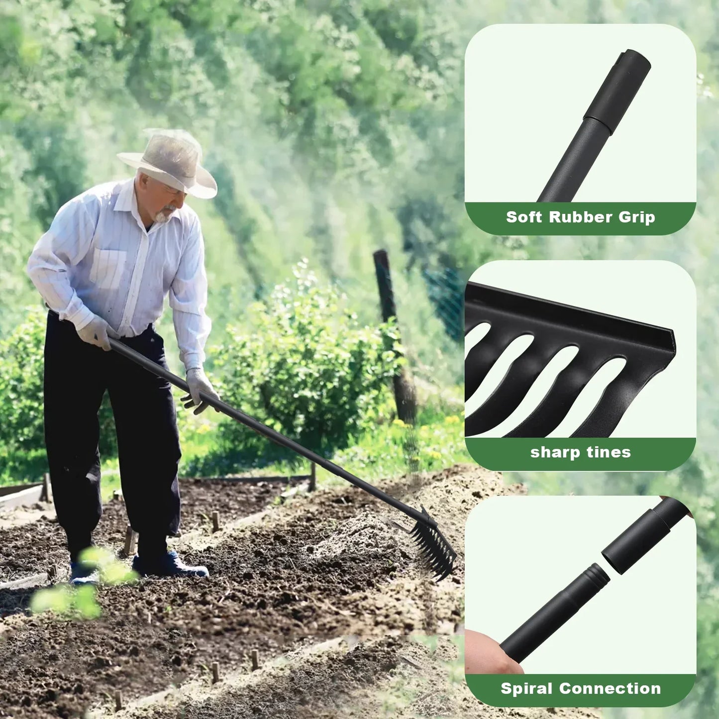 Garden Thatch Rake