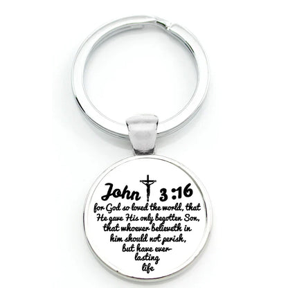 🎁 Keychain With Printed Bible Quote (100% off)