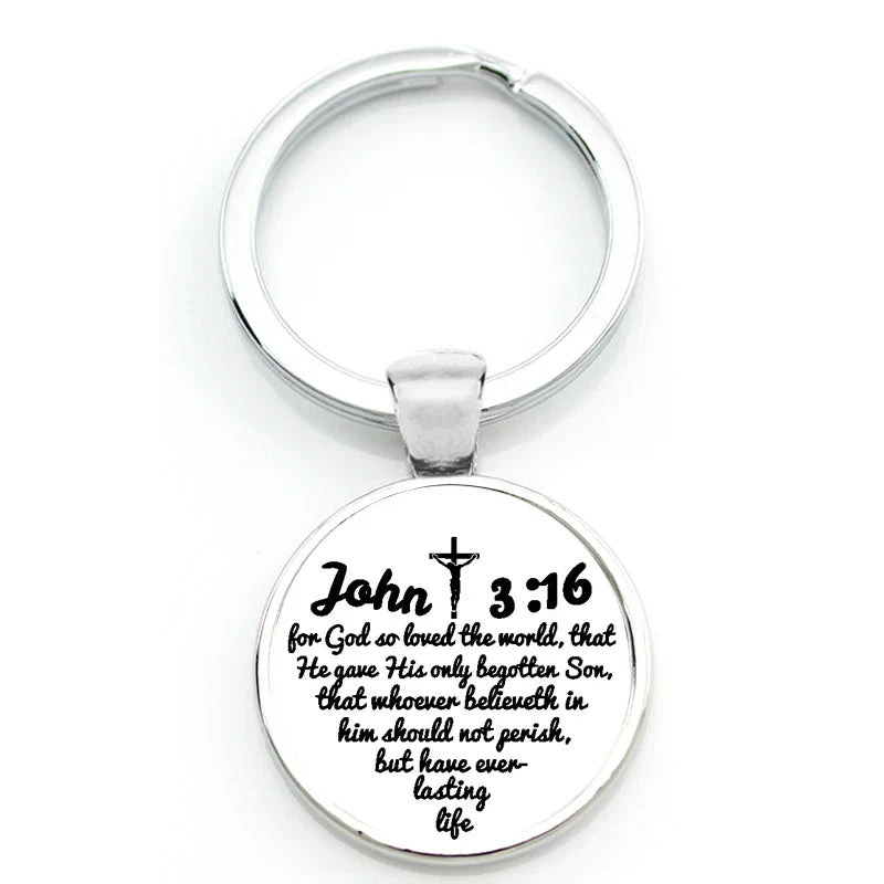 🎁 Keychain With Printed Bible Quote (100% off)