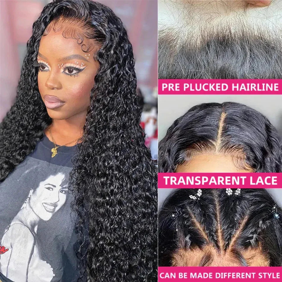 Glueless Wig Human Hair Ready To Wear Deep Wave