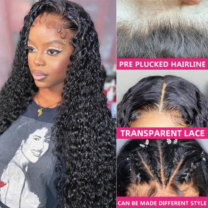 Glueless Wig Human Hair Ready To Wear Deep Wave
