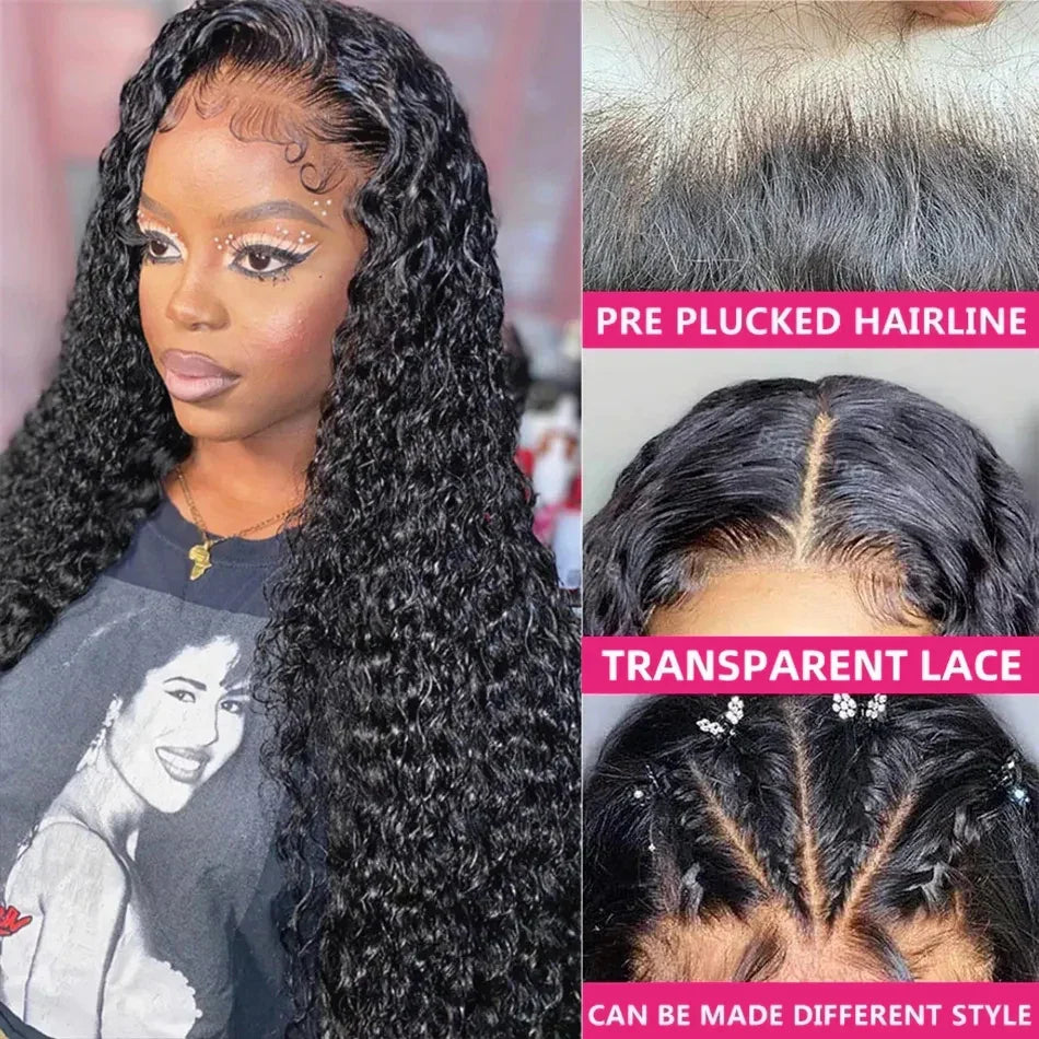 Glueless Wig Human Hair Ready To Wear Deep Wave