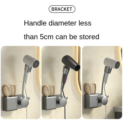 Wall Mounted Hair Dryer Holder