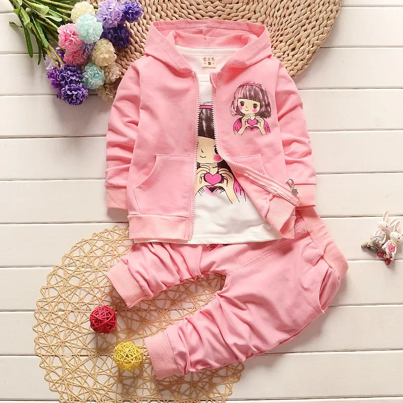 Children Hooded Jacket 3Pc Set