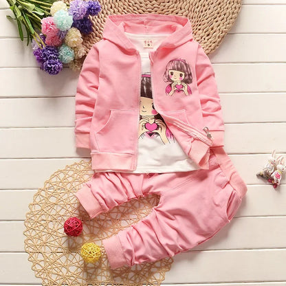 Children Hooded Jacket 3Pc Set