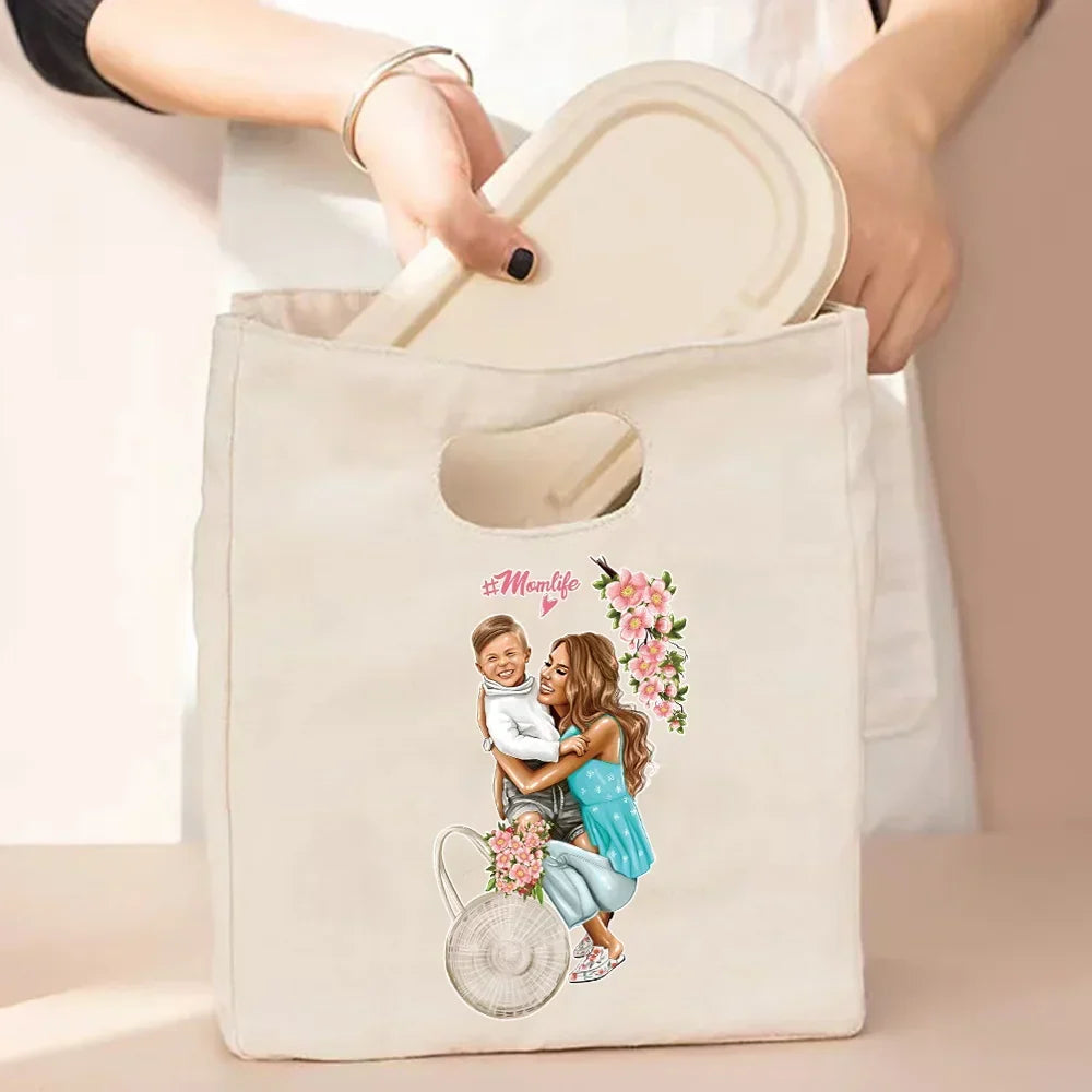 Canvas Tote Thermal Lunch Bag