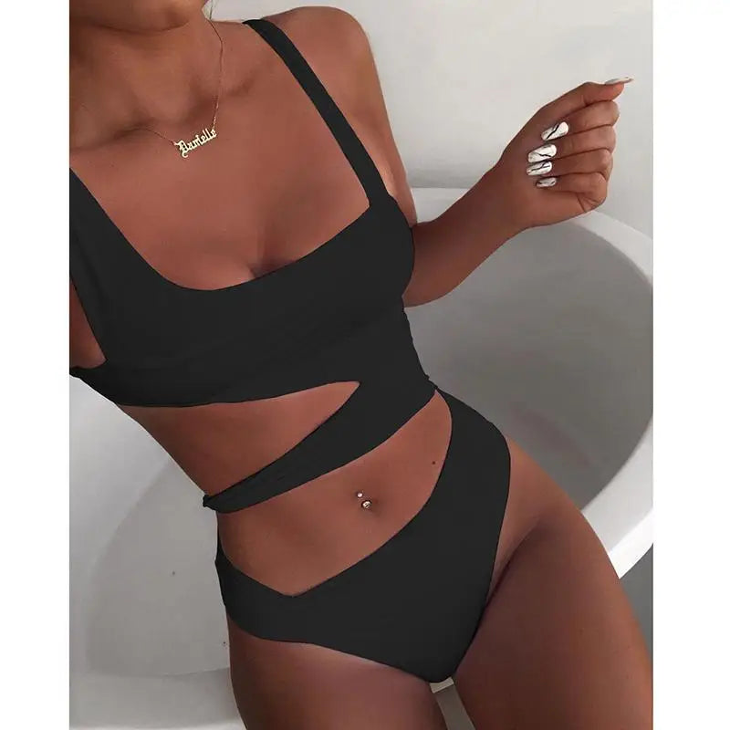 One-Piece off Shoulder Swimsuit