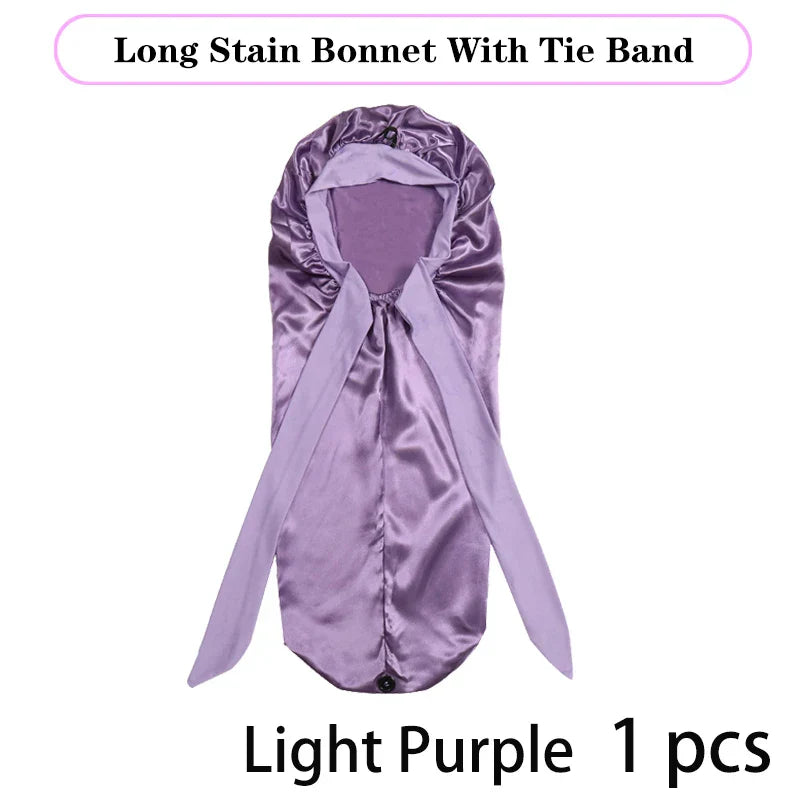 Soft Silky Long Satin Bonnet