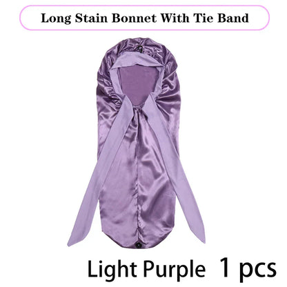 Soft Silky Long Satin Bonnet