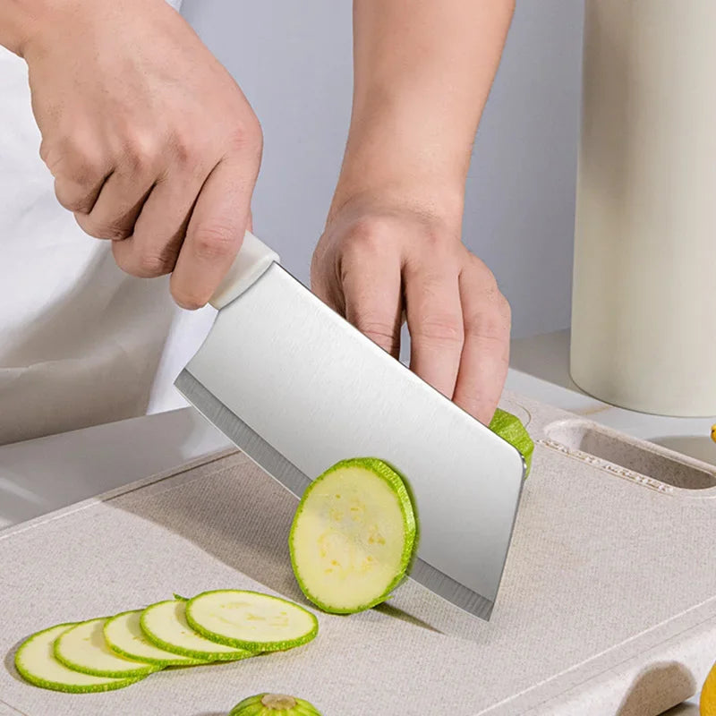 White kitchen knife set, view 4