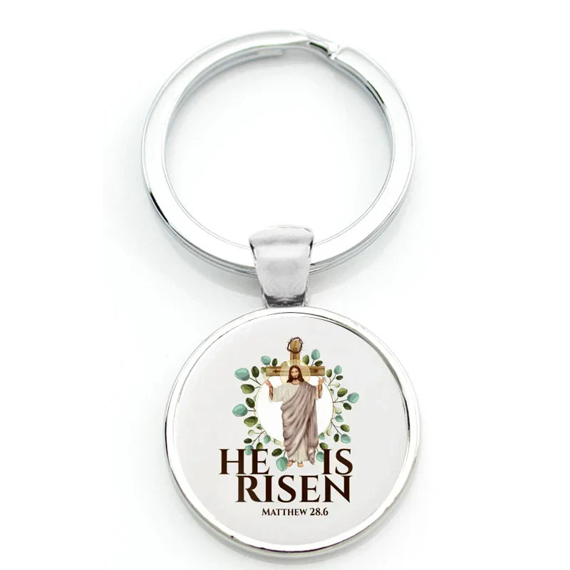 Keychain With Printed Bible Quote
