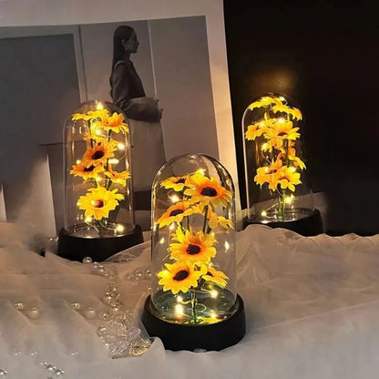 small sunflower plastic set