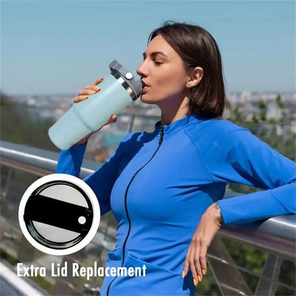 1pc Vacuum Tumbler with Lid