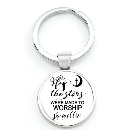 Keychain With Printed Bible Quote