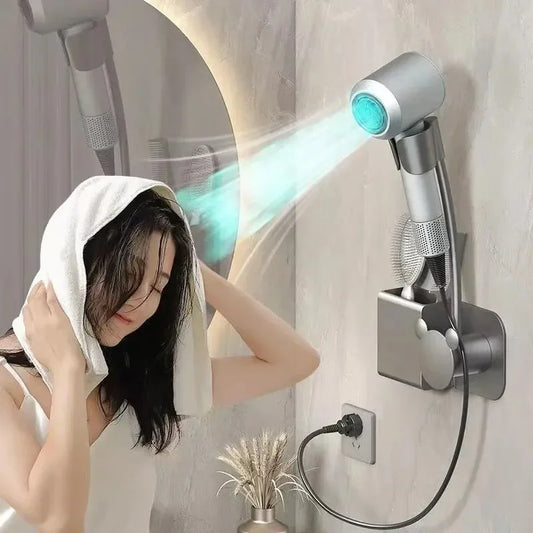 Wall Mounted Hair Dryer Holder