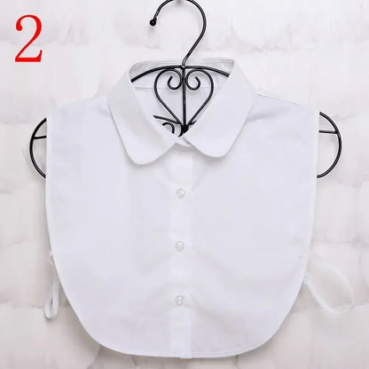 1Pc Solid Color Detachable Shirt
