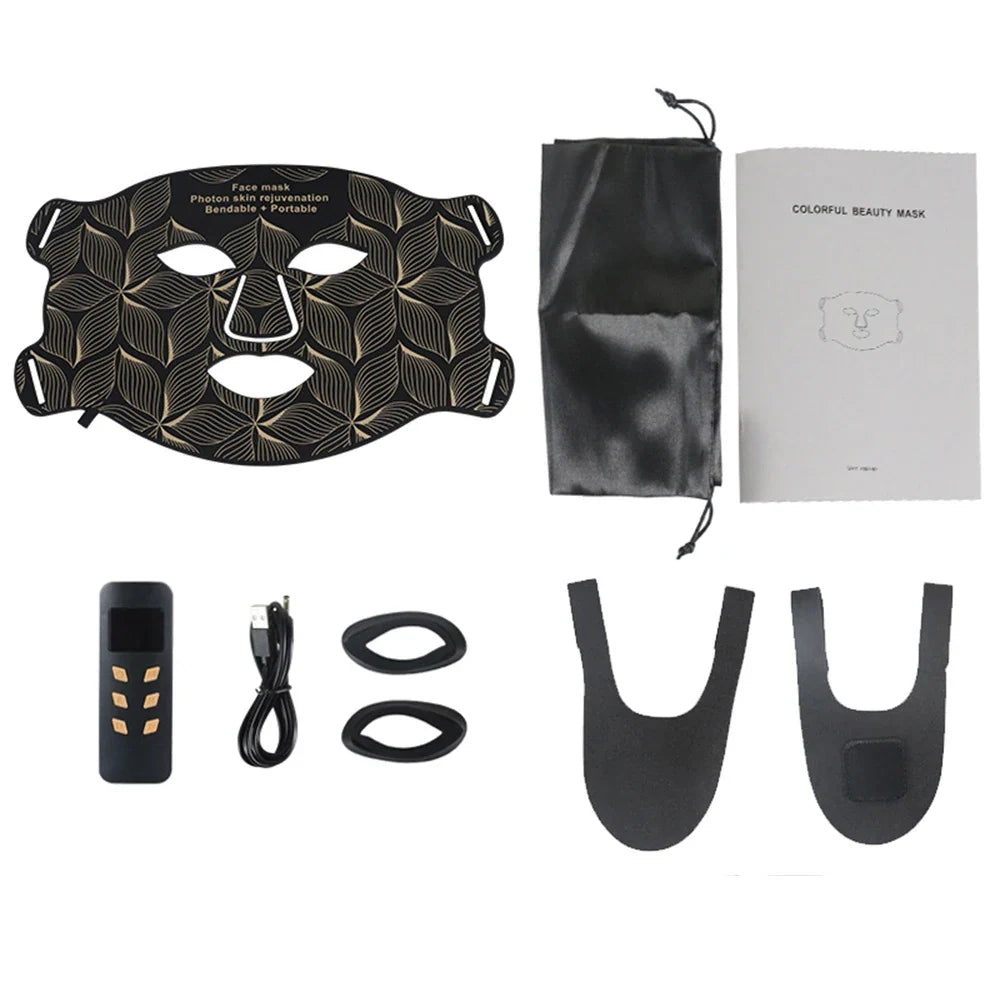 LED face and neck mask, view 8