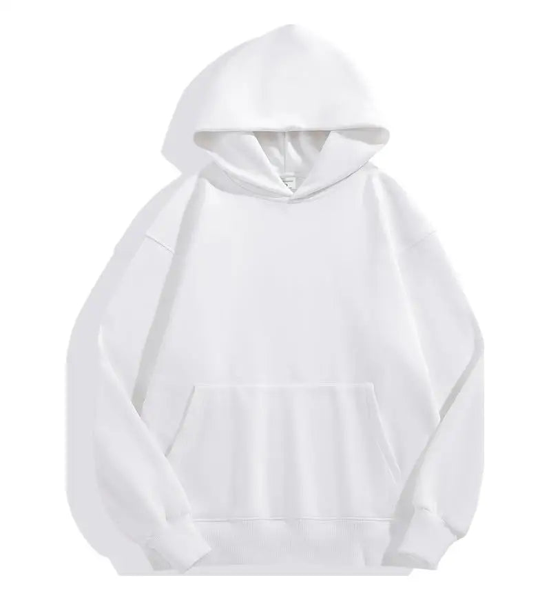 Casual Thick Solid Color Hoodies