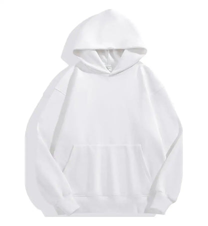 Casual Thick Solid Color Hoodies