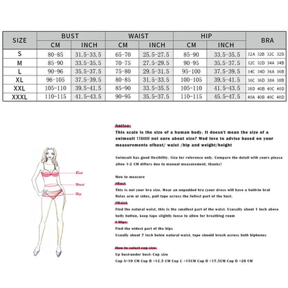 3Pcs Star Button Swimsuit