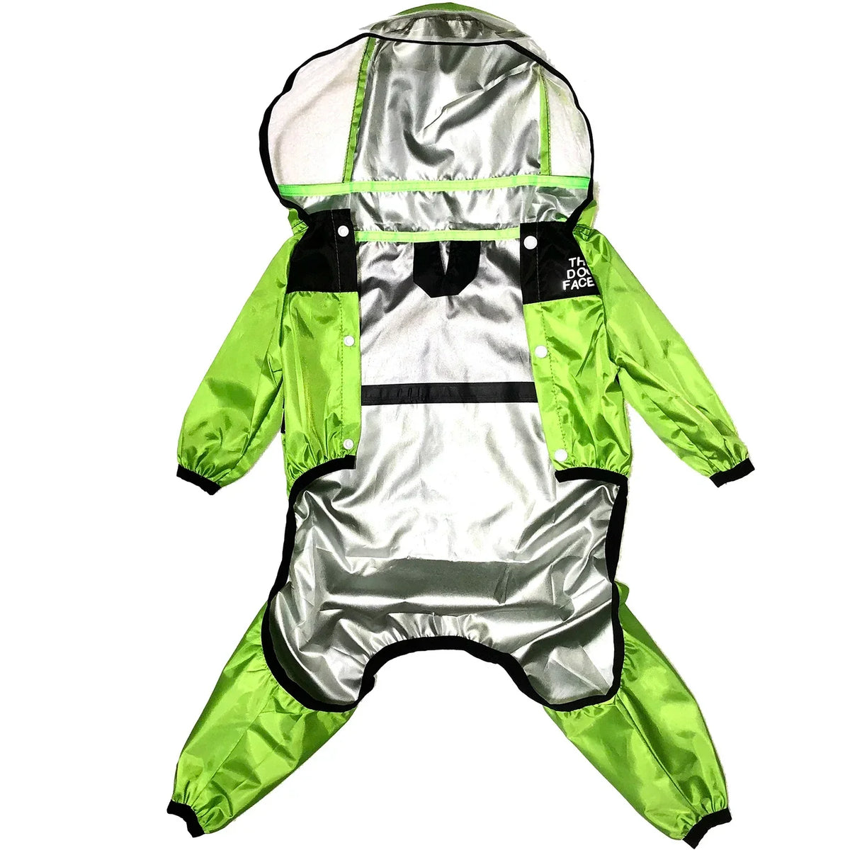 Transparent Hooded Waterproof Dog Raincoat