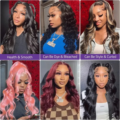 Body Wave Glueless Lace Frontal Wigs