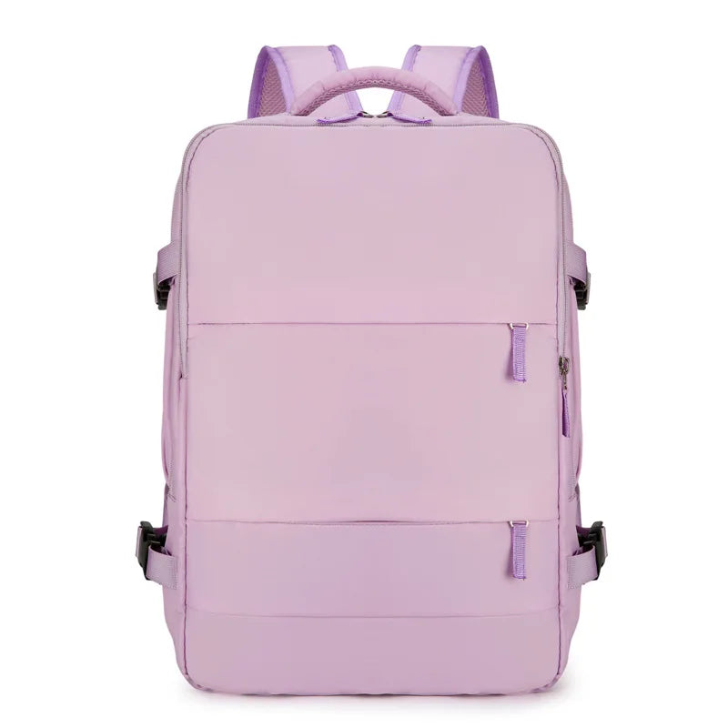 Hand luggage backpack in purple