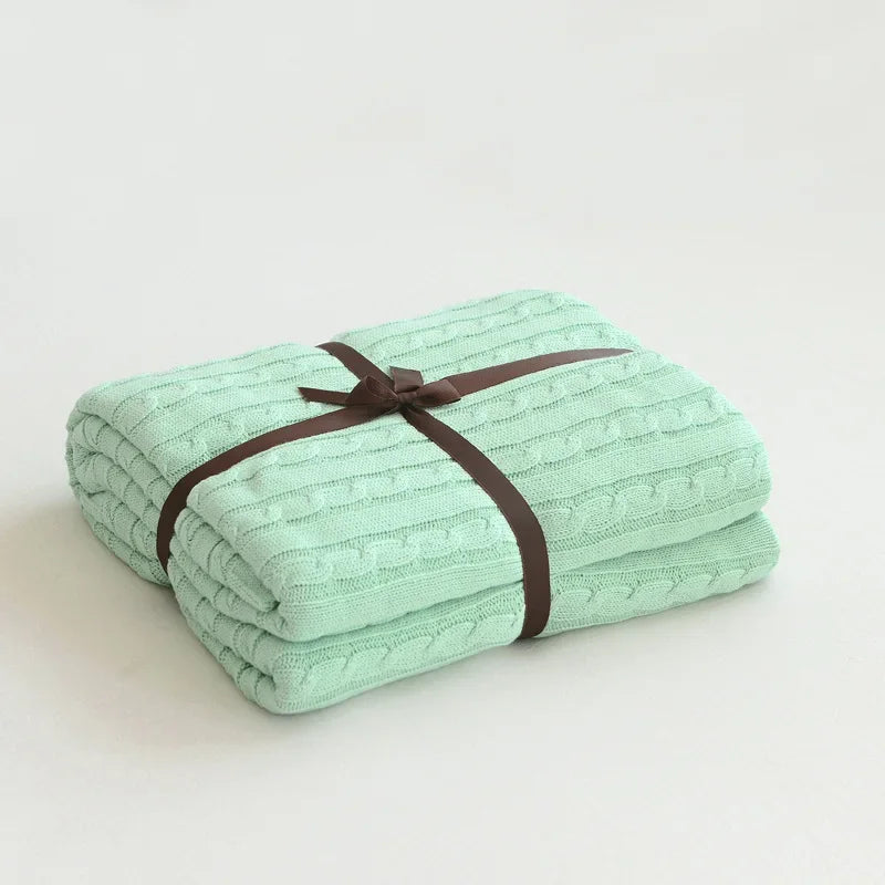 Cotton Knitted Blanket
