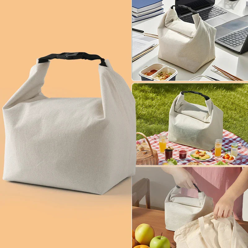 canvas Insulated Lunch Bag