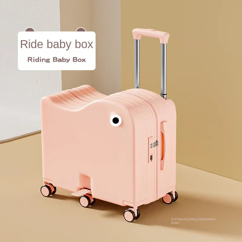 Children's Luggage Set with USB Cup Holder