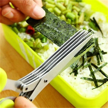 Fast and Easy Stainless Steel 5 Layers Kitchen Scissors
